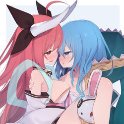 This is a pixiv picture whose title is 【リクエスト】四糸乃X琴里.