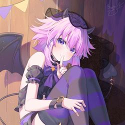 This is a pixiv picture whose title is 🦇Little Demon😈.