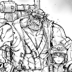 This is a pixiv picture whose title is Friendly ork.