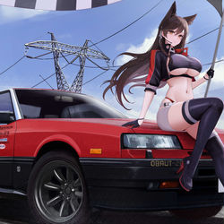 This is a pixiv picture whose title is 愛宕.