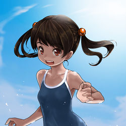 This is a pixiv picture whose title is 潮風を　頬にうけ.
