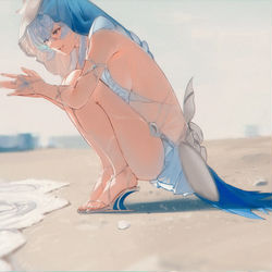 This is a pixiv picture whose title is shorekeeper.