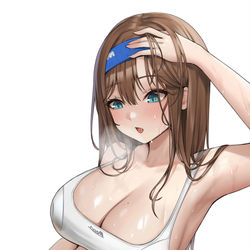 This is a pixiv picture whose title is 放熱.