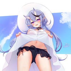 This is a pixiv picture whose title is わらわと水着とワンピース.
