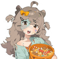 This is a pixiv picture whose title is ハロウィンのマチちゃん🎃🦇.