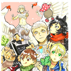 This is a pixiv picture whose title is クッキング⭐︎迷宮新刊サンプル.