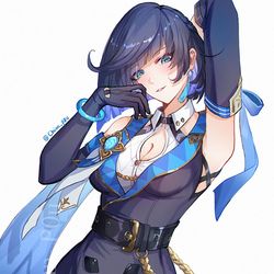 This is a pixiv picture whose title is Yelan.