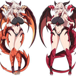 This is a pixiv picture whose title is Dragon twins commission.