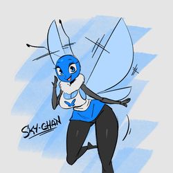 This is a pixiv picture whose title is Sky-chan.