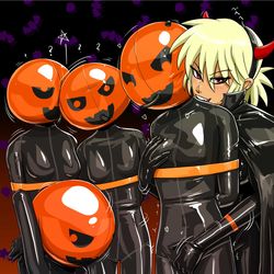This is a pixiv picture whose title is Halloween 2024.