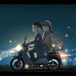 This is a pixiv picture whose title is 星を届けに.