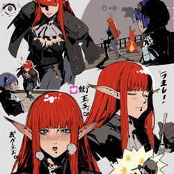 This is a pixiv picture whose title is おもしろ美人騎士ヒュルケンベルグ.