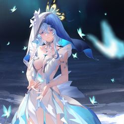 This is a pixiv picture whose title is 她真美.