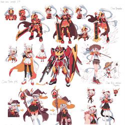 This is a pixiv picture whose title is Redot-chan mascot design.