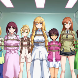 This is a pixiv picture whose title is “一般市民？人質に取る！”.