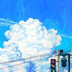This is a pixiv picture whose title is cloud.