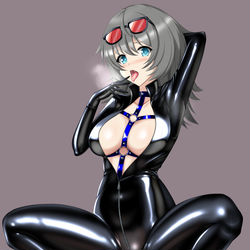 This is a pixiv picture whose title is ぴっちりライダースーツ２.