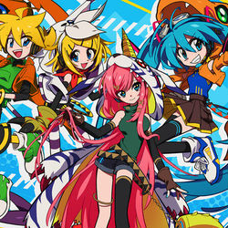 This is a pixiv picture whose title is ◆Works◆『初音ミク×デジモンアドベンチャー 』.