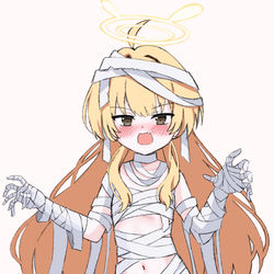 This is a pixiv picture whose title is く、くあぁ...…私はミイラよ！.