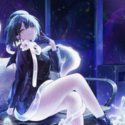This is a pixiv picture whose title is 新月同行.