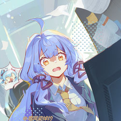 This is a pixiv picture whose title is ”忙不完啦！“.