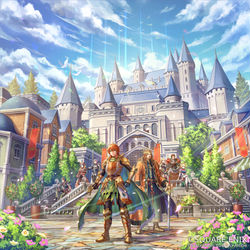 This is a pixiv picture whose title is 『ロマサガ2リメイク』キービジュアル.