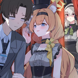 This is a pixiv picture whose title is アイドルになっても先生の恋人です♡.