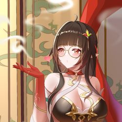 This is a pixiv picture whose title is 灵砂！.