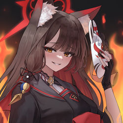 This is a pixiv picture whose title is 狐坂ワカモ.