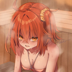 This is a pixiv picture whose title is 限界サウナぐだ子.