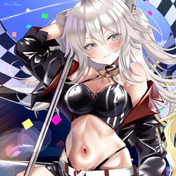This is a pixiv picture whose title is ホロレースクイーンししろん！.