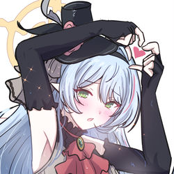 This is a pixiv picture whose title is 「は、恥ずかしいです///」.