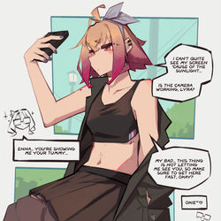 This is a pixiv picture whose title is Waiting for her girlfriend.