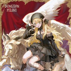 This is a pixiv picture whose title is DUNGEON MESHI.