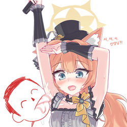 This is a pixiv picture whose title is 아이돌 마리.