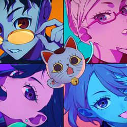 This is a pixiv picture whose title is ダンダダン.