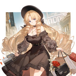 This is a pixiv picture whose title is 逛街的前卫小姐.