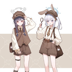 This is a pixiv picture whose title is 兔兔偵探!🐰🔍.