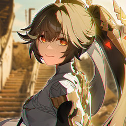This is a pixiv picture whose title is 迟来的小露.