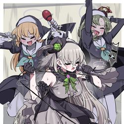 This is a pixiv picture whose title is シスターフッドのカラオケ.