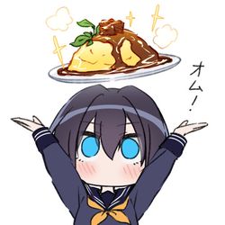 This is a pixiv picture whose title is オム！！.