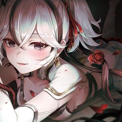 This is a pixiv picture whose title is 🌹.