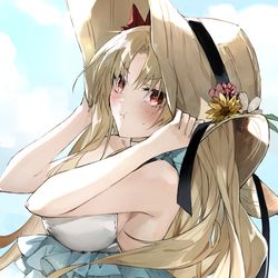 This is a pixiv picture whose title is 水着エレちゃん.