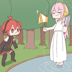 This is a pixiv picture whose title is いや、ドリルを落としました.