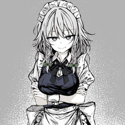 This is a pixiv picture whose title is 咲夜さん.