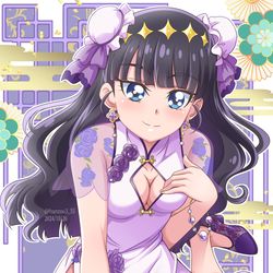 This is a pixiv picture whose title is あまねチャイナ服.