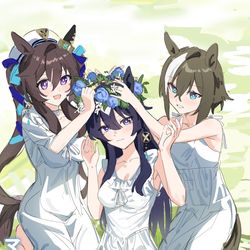 This is a pixiv picture whose title is 三姐妹.