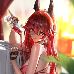 This is a pixiv picture whose title is Red Hood.