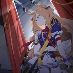 This is a pixiv picture whose title is 幕后.