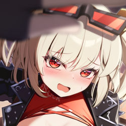 This is a pixiv picture whose title is 熱、あるの…？」.